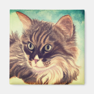 Imã Íman de nuvem Fluffy Cat