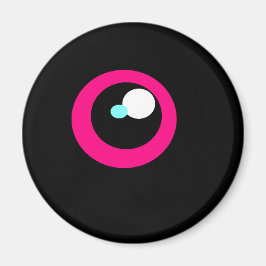 Imã Íman de Olho de Imagem Monstro Rosa-Quente #2