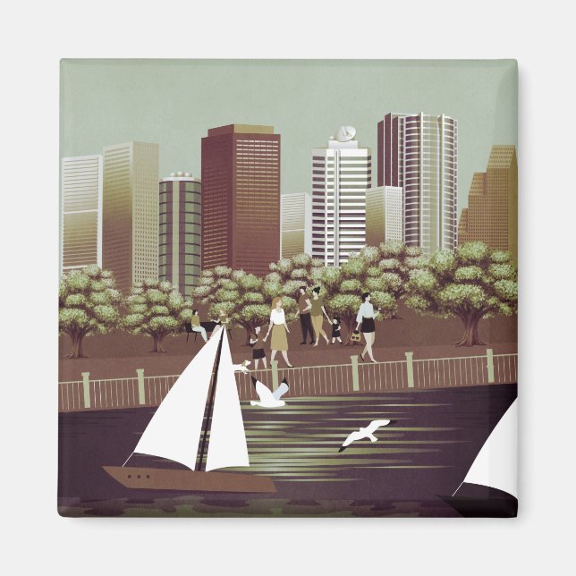 Imã Íman de paisagem urbana (Frente)