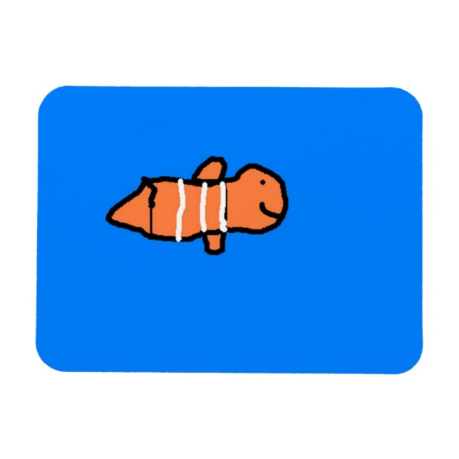 Ímã Íman de peixe-palha (Horizontal)