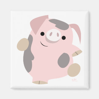 Imã Íman de Porco Dançante de Cartoon