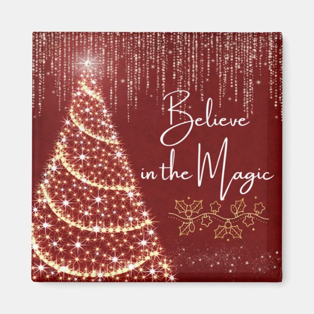 Imã Imán de Refrigerador 'Believe in the Magic' (Frente)