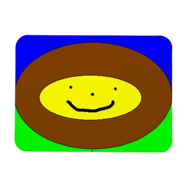 Ímã Íman de rosto sorridente (Horizontal)