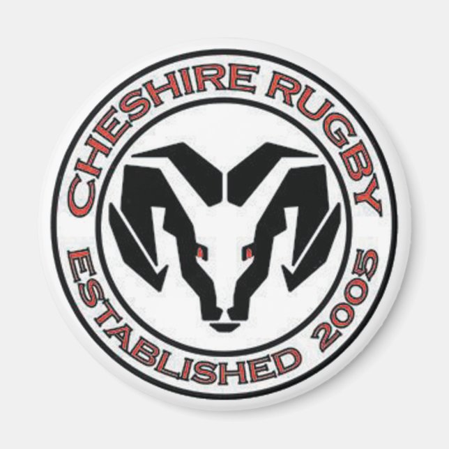 Imã íman de rugby de Cheshire (Frente)