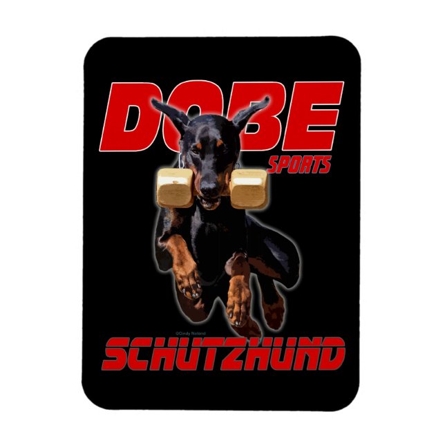 Ímã Íman de salto Dobermann Pinscher schutzhund (Vertical)