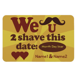 Ímã Íman de salvamento de bigode retrô personalizado