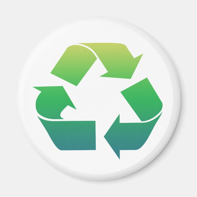 Imã Íman de setas de reciclar (Frente)