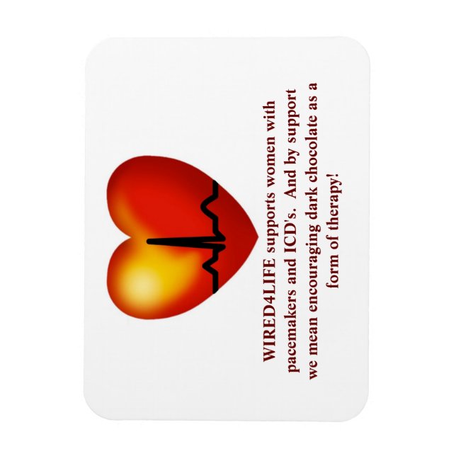 Ímã Íman de terapia de chocolate escuro (Vertical)