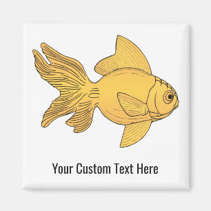 Imã Íman de texto personalizado para ilustração de