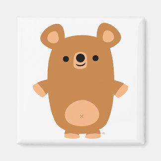 Imã Íman de Urso de Cartoon Forte e Bonito