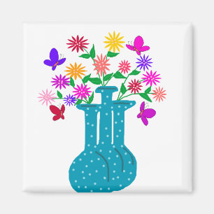 Imã íman de vases redondos