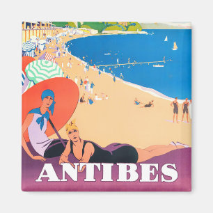 Imã Íman de viagens vintage Antobes França
