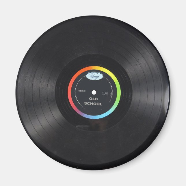Imã íman de vinilo da antiga escola (Frente)
