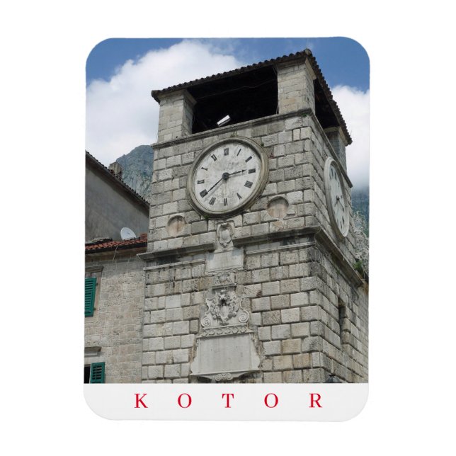 Ímã Íman de visão em torre de relógio Montenegro (Vertical)