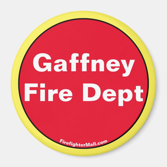 Imã Íman do Departamento de Incêndio de Gaffney (Frente)