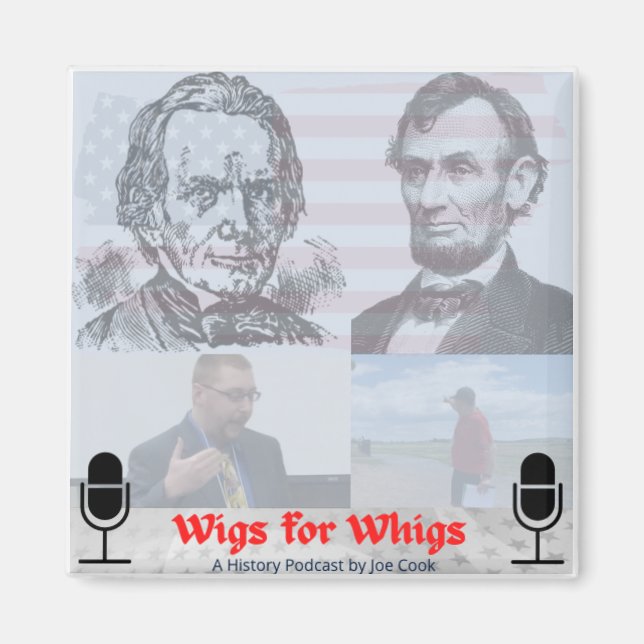 Imã Íman do logotipo Wigs for Whigs (Frente)