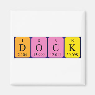 Imã Íman do nome da mesa periódica de ancoragem