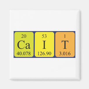 Imã Íman do nome da mesa periódica de Cait