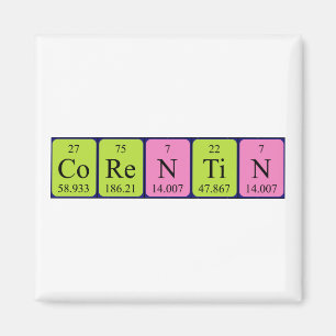 Imã Íman do nome da mesa periódica do Corentin
