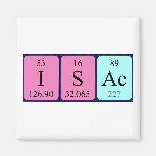 Imã Íman do nome da mesa periódica Isac
