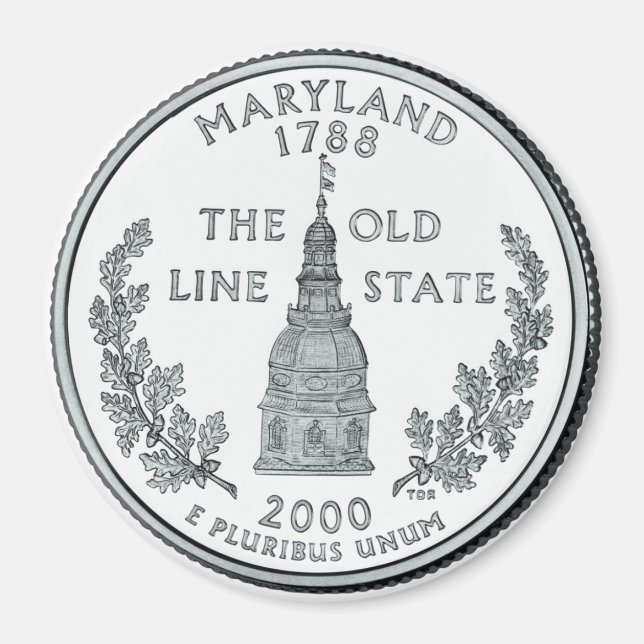 Imã Íman do Quarter do Estado de Maryland em 2000 (Frente)
