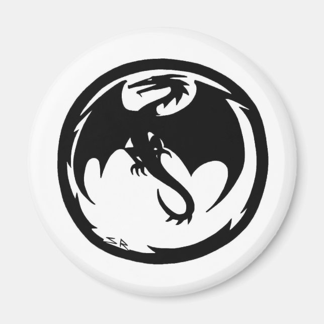 Imã Íman Dragão Negro (Frente)