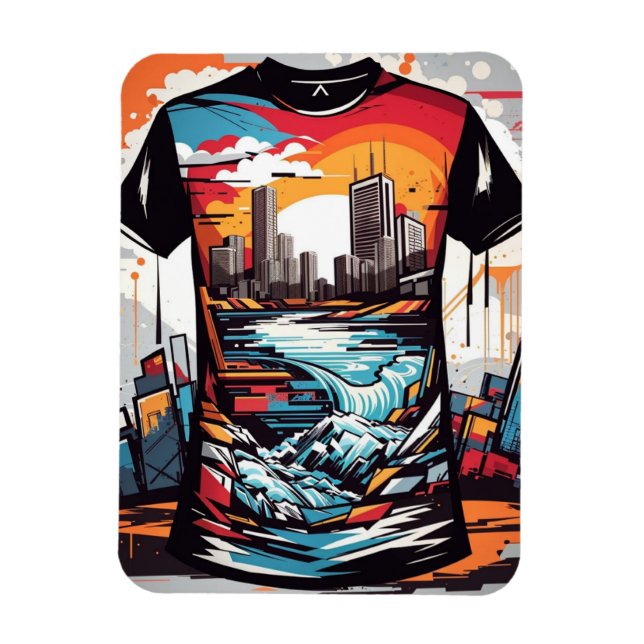 Ímã Imán flexible, Nueva York, graffiti (Vertical)