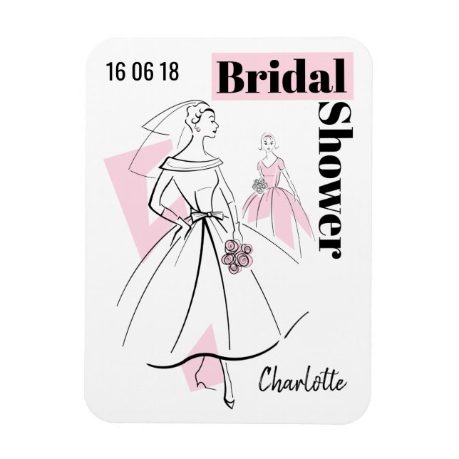 Ímã Íman flexível Chá de panela cor-de-rosa de moda (Vertical)