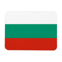 Íman flexível patriótico com bandeira da Bulgária