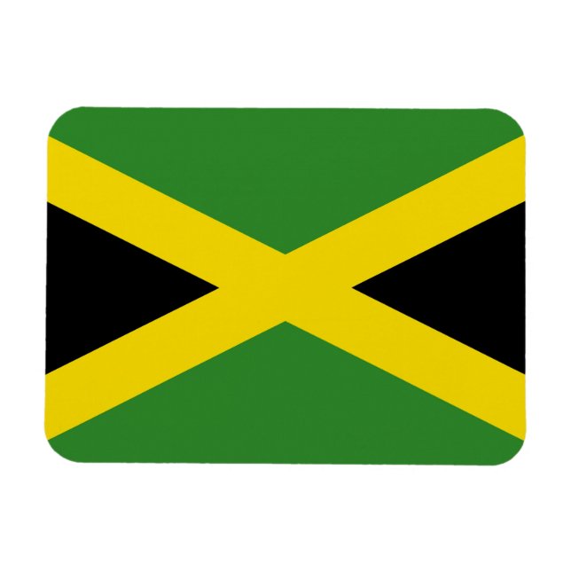 Ímã Íman flexível patriótico com bandeira da Jamaica (Horizontal)