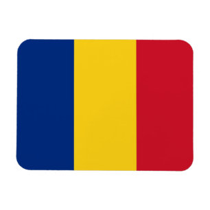 Ímã Íman flexível patriótico com bandeira da Romên