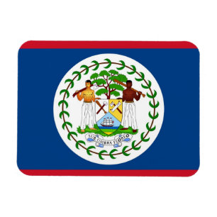 Ímã Íman flexível patriótico com bandeira de Belize