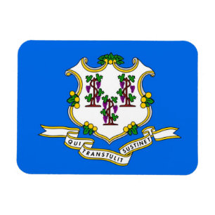 Ímã Íman flexível patriótico com bandeira de Connectic