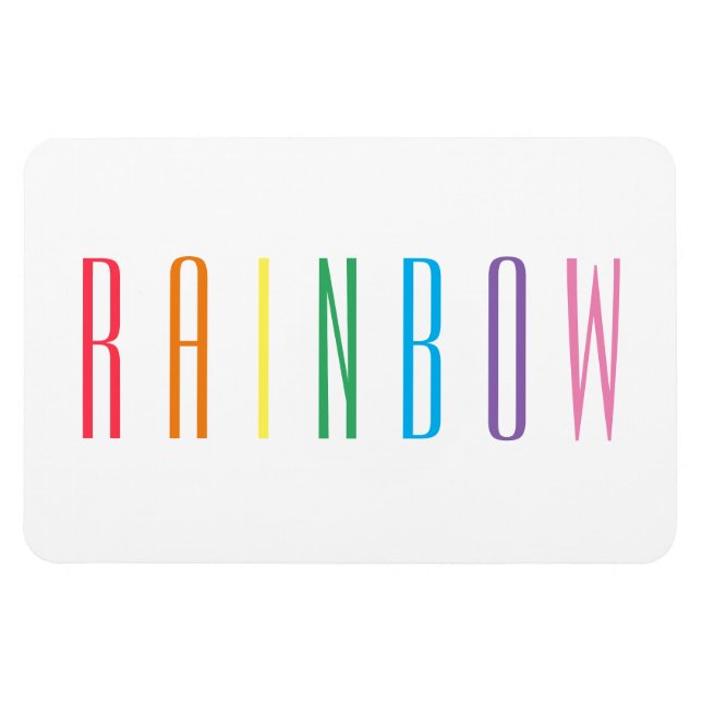 Ímã Íman flexível RAINBOW 4x6 (Horizontal)