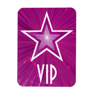 Ímã Íman flexível "VIP" em estrela rosa