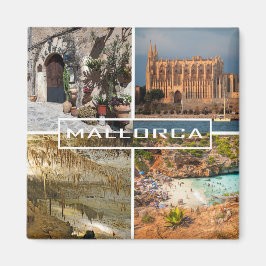 Imã imán fotomontaje de la isla de Mallorca - Majorca