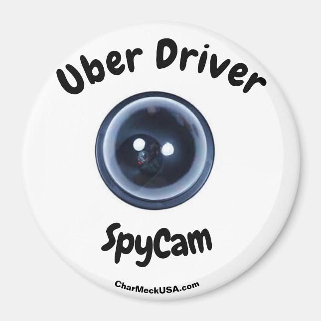 Imã Íman grande SpyCam do Driver Uber (Frente)