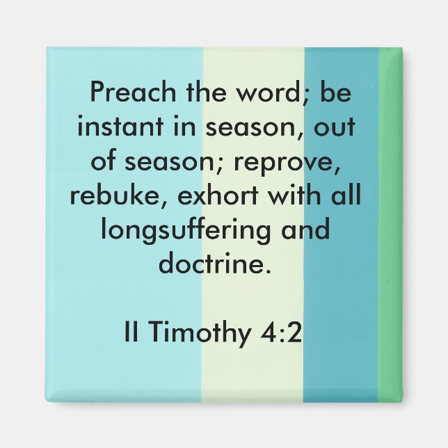 Imã Íman II Timothy 4:2 (Frente)