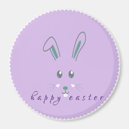 Imã Íman liso de Páscoa roxa simples