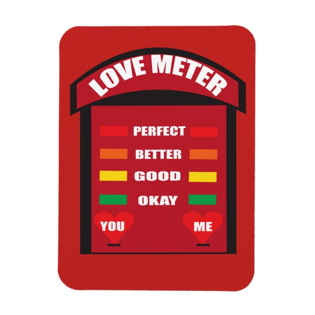 Ímã Íman "Love Meter" (Vertical)