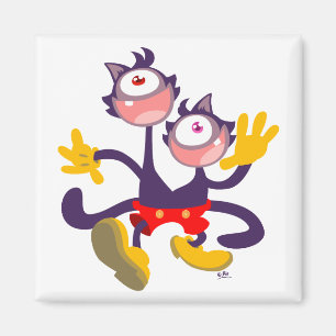 Imã Íman Monocular Cats em Tandem Walk