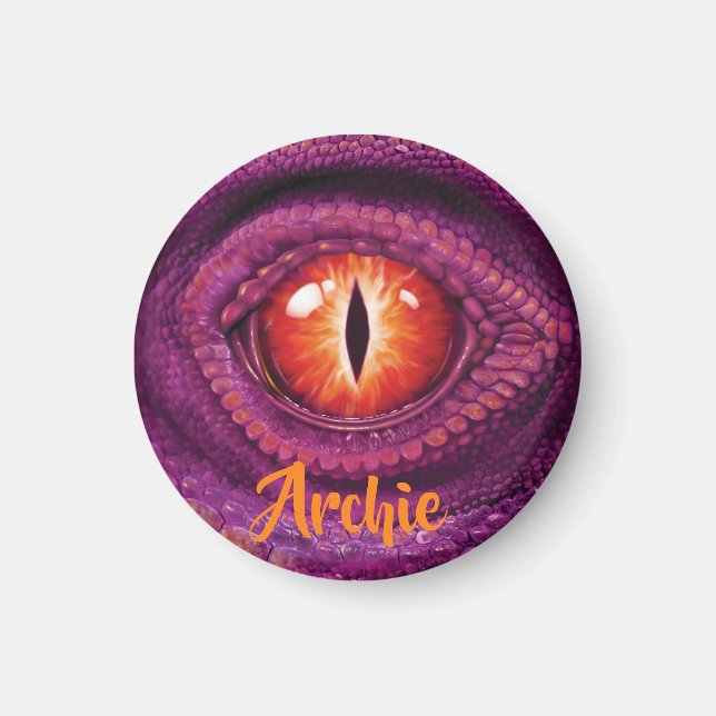 Imã Íman Olho de Dragão Pequeno e redondo (Frente)