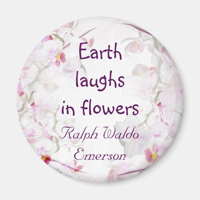 Imã Íman orquídeo (Frente)