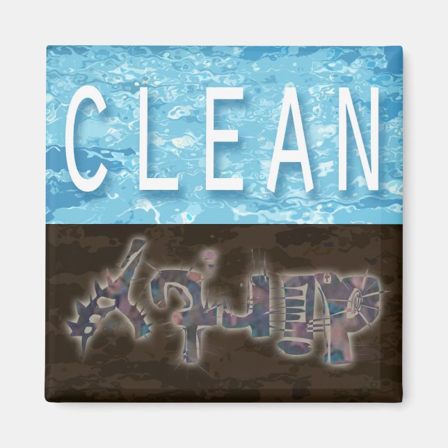 Imã Íman para máquinas de lavar louça limpa/suja (Frente)