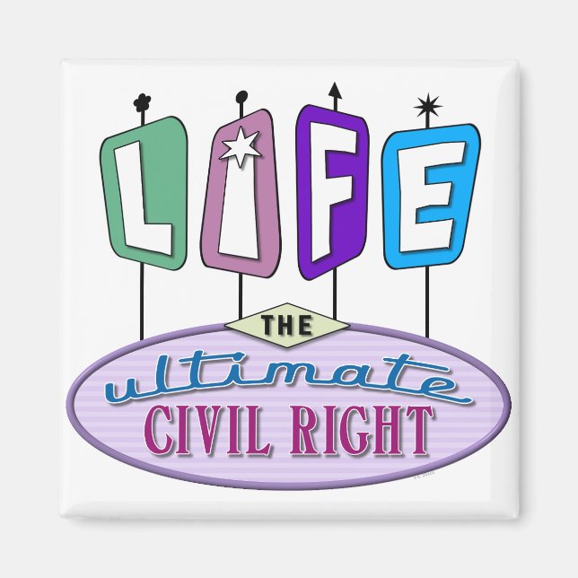 Imã Íman pequeno com um design retrô. (Frente)