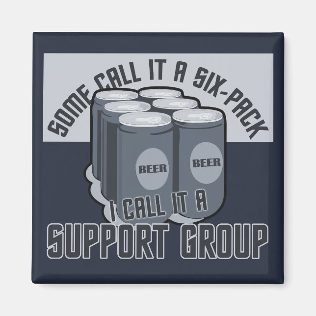 Imã Íman personalizado Beer Six Pack (Frente)