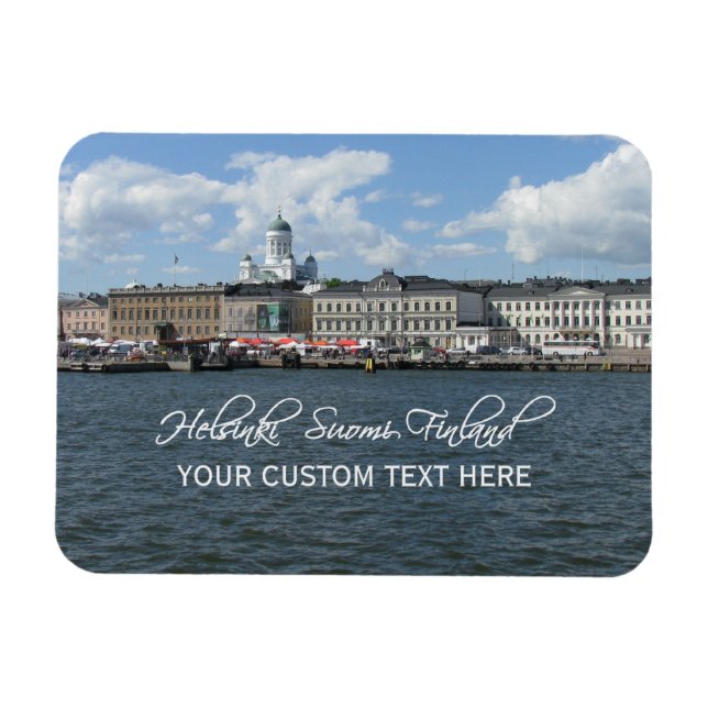 Ímã Íman personalizado da Finlândia HELSINKI (Horizontal)