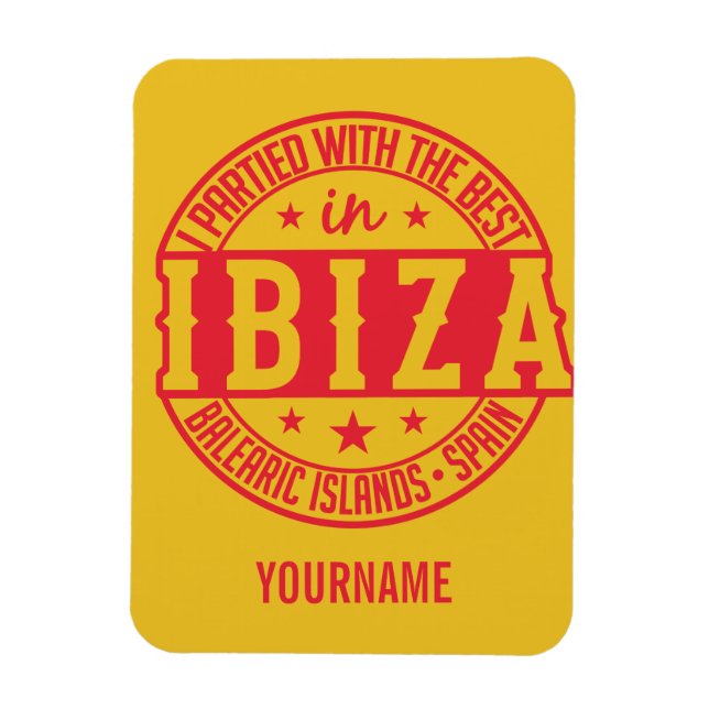 Ímã Íman personalizado de Espanha IBIZA (Vertical)