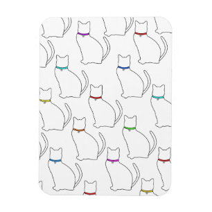 Ímã Íman Personalizado de Gatos e Colarinhos