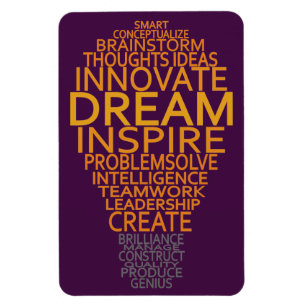 Ímã Íman personalizado de lâmpada inspiracional